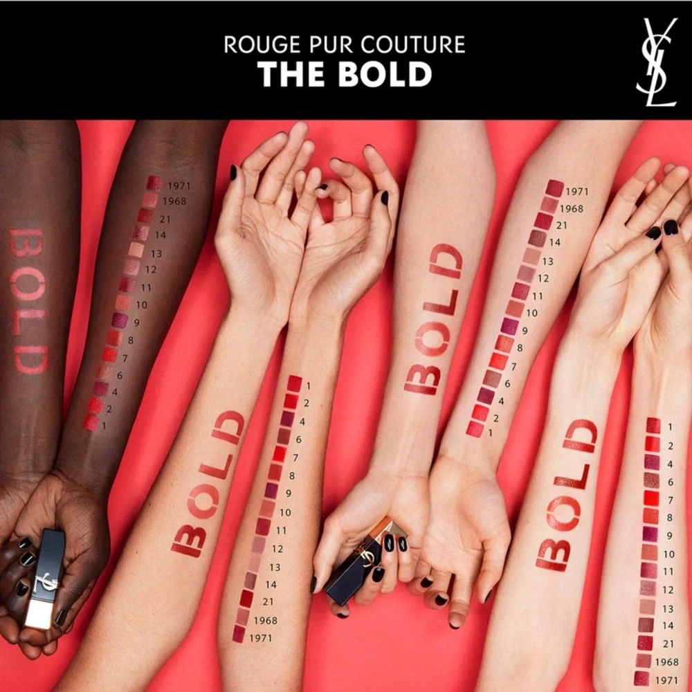 YSL Rouge Pur Couture The Bold Lipstick # 21 ROUGE PARADOXE  FULL SZ 3g  NEW
